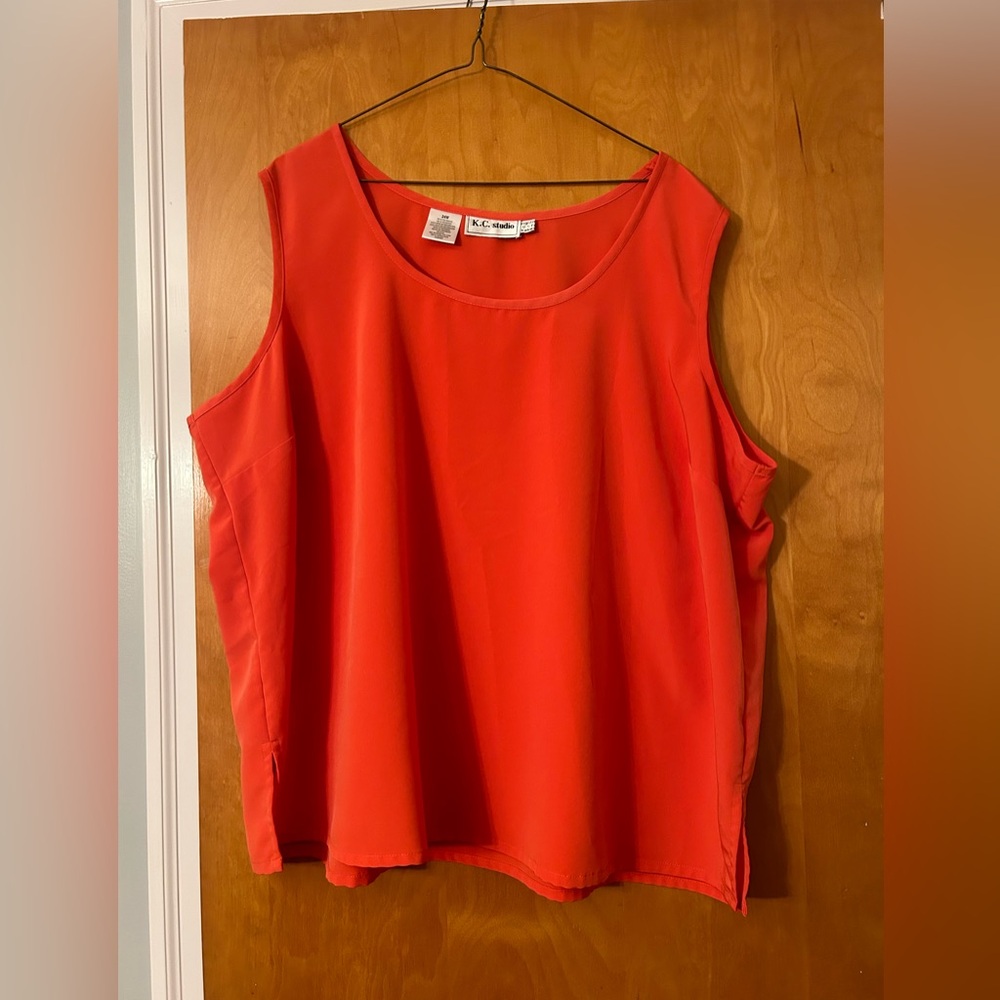 Women’s orange size 24w plus Sleeveless Top